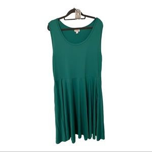 LuLaRoe Niki Teal Dress.  EUC.  2X
